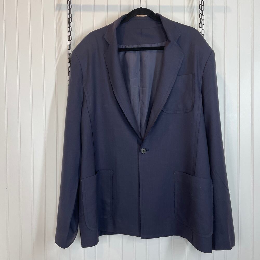 Greg Lagola Men’s Designers Cashmere Single Breasted One Button Blazer Size 44